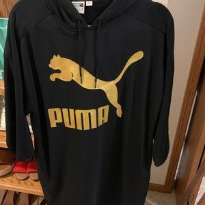 sweater dress with hood